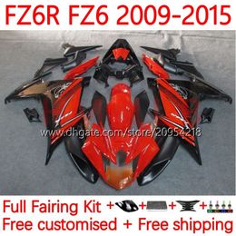 Fairings Kit For YAMAHA FZ6N FZ6 FZ 6R 6N 6 R N 600 09-15 Bodywork 31No.5 FZ-6R FZ600 FZ6R 09 10 11 12 13 14 15 FZ-6N 2009 2010 2011 2012 2013 2014 2015 OEM Body orange black