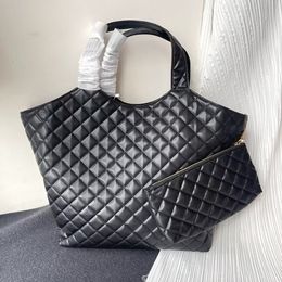 Icare tote Designer shopping bags diamond pattern amylulubb Luxury totes bag lambskin large Shoulder Genuine leather femal the totes crossbody lady handbag