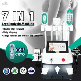 2022 cryolipolysis body contouring 360 mini cryo machine double chin removal laser slimming beauty equipment cavitation rf CE certificate logo customization