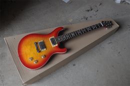 Sunrise color six string electric guitar our store can customize various guitars