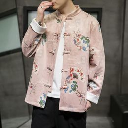 Men's Jackets Japanese Geisha Embroidery Baseball Mens China Style Bomber Men Spring Streetwear CoatsMen's