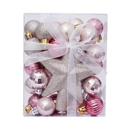 30PCS Year Christmas Ball Baubles Party Xmas Tree Decorations Hanging Ornament Decor Decoration Y201020