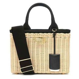 straw totes Beach Bag Rattan woven handbags designer tote bag Fashion Hand Womens Seaside Holiday Shopping Shoulder Purse 220301