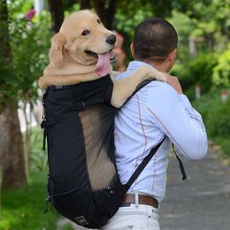 Sale Large Pet Backpack Dog Cat Bag Puppy Outdoor Riding Hiking Travel Accessories 45 LJ201201