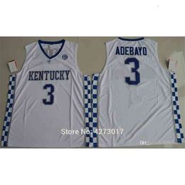 Mens Kentucky Wildcats College Basketball Jerseys #3 Edrice Ado Jersey Basketball Jersey Cheap Jersey Wholesale vest Shirt