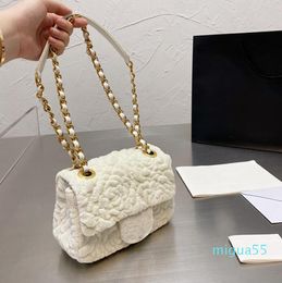 Women's Vintage Bags Classic Mini Flap Square Velvet Clutch Famous Designer Crossbody Shoulder bag Flower Charms Luxury handbags 18CM