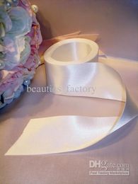 50mm White Satin Ribbon 2 Rolls (one roll 22m) Party Decoration Gift Wedding Decor Multi Colours