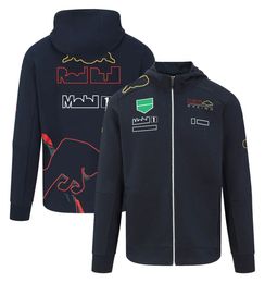 2022 New F1 Team Sweater Formula One Racing Team Racing Suit Fans Men's Thin Fleece Sweater Warm Windproof Workwear Customization