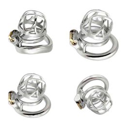 Nxy Cockrings the Cobra Eye Cage Adult Sex Toys for Men Chastity Lock Penis Metal Cage Model Rage Male Game 220108