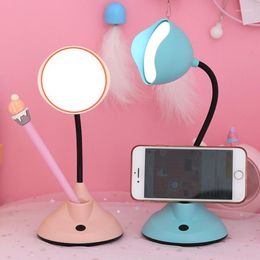 Table Lamps Desk Lamp College Dorm Kids Light Bedroom Study Reading Sleeping Bedside Office USB Rechargeable Eye Protection GiftsTable