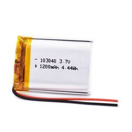 103040 3.7V Li Polymer Battery 20pcs 50pcs 100pcs 200pcs 300pcs 1200mAh Real capacity lithium batteries with protected board