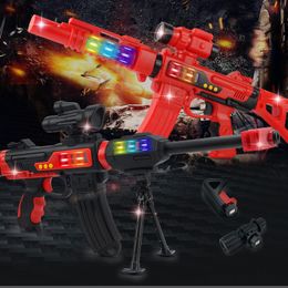 Wholesale Magnetic Acousto-optic Assembly Gun Toys 36 Kinds of DIY Games Electric Disassembly Boys Gifts Foreign Trade toys Christmas