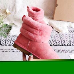 Top Quality Women Shoes Sheepskin Leather Boots with Natural Real Sheep Fur Female Winter Snow Footwear Girls Boots 201027