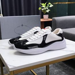 2022selling Men Fashion Casual Shoes America's Cup Design Patent Leather and Nylon Luxy Sneakers mens shoe kjh001 ffghcfhcf45665