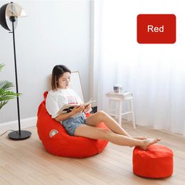 Chair Covers Pedal Cover Lazy Sofa Furniture Bean Bag Footstool Removable Tatami CoverChair