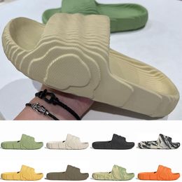 New Adilette 22 Slides Women Mens Slippers Foam Rubber Sandals Dark Brown Slides Magic Lime St Black Desert Sand Grey Green luxury Sumnmer pantoufle Scuffs Sandal