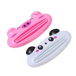 Toothpaste Device Multifunctional Dispenser Facial Cleanser Squeezer Clips Manual Lazy Cute Animal Tooth paste Tube Press Bathroom Plastic Accessories Portable