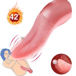 Tongue Licking Vibrator sexy Toys for Women Soft Vibrators Clitoris Papilla G-spot Stimulation Adults 18 Masturbators