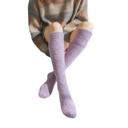 Socks & Hosiery Female Stocking Adults Solid Color Knee-High Long Tube For Spring Fall WinterSocks