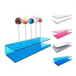 Bakeware Tools Other 19 Holes Lollipop Holders S-Shaped PP Display Shelf Material Stands Racks For Home Party Candy Chocolate BarOther