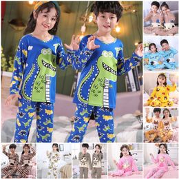 Summer Children Pyjamas Girl Sets Kid Pyjamas Boy Cartoon Homewear Set Outfits Child Pyjama 220715