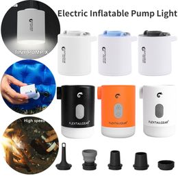 Mini Portable Air Pump Tiny Camping Equipment Compressor Quick Inflate Deflate Rechargeable for Float/Air Bed Outdoor Hiking