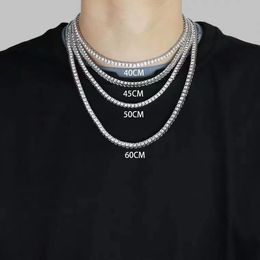 Top Iced Out Miami Cuban Link Chains Necklace Men Hip Hop Stainless Steel Jewelry Necklaces