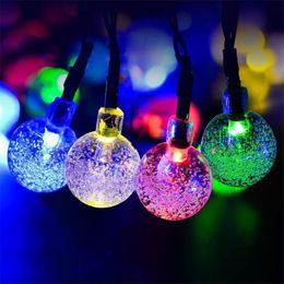 4M 40pcs leds round transparent ball DIY led string light decoration3AA battery operated party supplieshomegarden decoration 201203