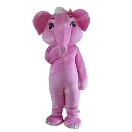 Halloween Pink Elephant Mascot Costume Cartoon Anime theme character Adults Size Christmas Carnival Birthday Party Outdoor Outfit