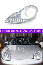 High Beam Headlight for Porsche Boxster 911 LED Headlights 1998-2004 Headlights 996 Angel Eye Daytime Running Headlamp