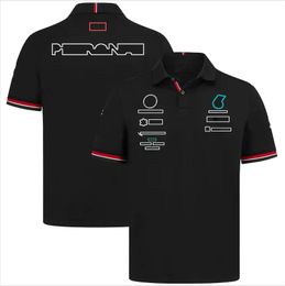 2022 new F1 Formula One racing suit team fan T-shirt men's short-sleeved car overalls custom plus size