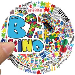 50pcs/set poster Small waterproof Skateboard stickers cartoon Autism Awareness For notebook laptop bottle Helmet car sticker PVC Guitar Decals