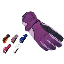 Five Fingers Gloves Outdoor Sports Riding Windproof Warm Winter Color Matching Trend Ski Thickening Couple Models