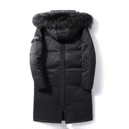 90%Down Jackets winter men's down jacket high quality Detachable Fur Collar male's jackets thick warm Outdoor windproof 201209