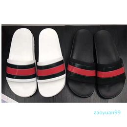 NEW Designer slipper Gear bottoms mens striped sandals causal Non-slip summer huaraches slippers flip flops slipper BEST QUALITY NO1022