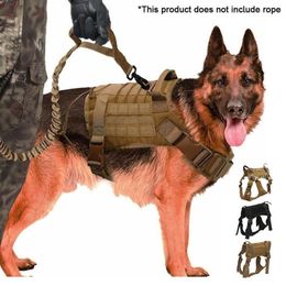 Dog Military Tactical Harness Large Dog Vest for German Shepherd Training Dog Harness Strap collar Vest For Training LXL 201101