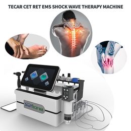 Professional 3 in 1 Tecar EMS Shock Wave Other Beauty Equipment Diathermy RF Radio Frecuencia Cet Ret Smart Tecar Machine Pain Relief Treatment Muscle Massage Device