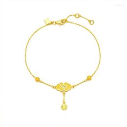 Link Chain Japan And South Korea Simple Style Antique National Tide Auspicious Clouds Adjustable Lucky Bracelet Ladies Exquisite Jewelry Tru