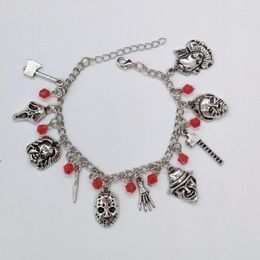 Arrival Halloween Bracelet Skull Pumpkin Punk Charm Fashion Accessories Holiday Gift Women's Jewelry Wholesale Link Chain