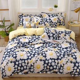 Leaves Plants Girl Boy Bed Cover Set Kid Boy Girl Duvet Cover Adult Child Bed Sheets And Pillowcases Comforter Bedding Set CX220317