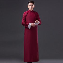 Ethnic Clothing Chinese Traditional Costume For Men Long Robe Male Ancient Tang Gown Hanfu Stage Cosplay 89Ethnic