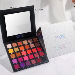 IMAGIC 30 Colours EyeShadow Pearlescent Makeup Glitter Pigment Smoky Eye Shadow Palette Waterproof Summer Swimming Cosmetic 220525