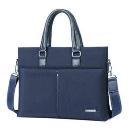 Men's Business Handbag Messenger Bag Computer Briefcase Oxford Cloth Fashion Men's Bag File Bag 220718