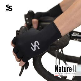 SPAKCT Fingerless Cycling For Bike Mountain Road Gloves Men Women Bicycle Accessories 220622