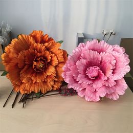 Artificial Peony Wedding Party Decoration Large Flower Show Props Fake Flowers DIY Flower Background Wall Decoration 220527