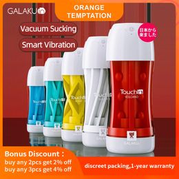 Galaku Touch In Masturbators sexy Toys For Men Real Pussy Ass Vagina Vibrator Penis Stimulator Sucker Adult Only Masturbation Cup