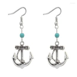 Fashion Trend Personality Anchor Earrings Women 2022 Nautical Jewellery Simple And Unique Charm Dangle & Chandelier
