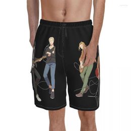 Men's Shorts Given Board Boys Love Fire Force Band Four Guitar Anime Manga Male Funny Short Pants Custom Swim TrunksMen's Naom22