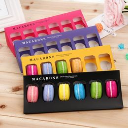 Gift Wrap Exquisite Macaron Baking Packaging Box Transparent Plastic Cookie Chocolate Candy Wedding Party Dessert Shop DecorationGift