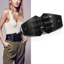 Belts Retro Super Wide Belt For Women Elastic All-Match Tunic Dress Decorated Ladies Girdle 2022 Fashion BeltsBelts